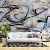 3 Boyutlu Renkli Köpük Desenli Duvar Kağıdı