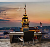 Günbatımı Kızkulesi Manzaralı Duvar Kağıdı