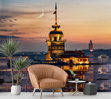 Günbatımı Kızkulesi Manzaralı Duvar Kağıdı