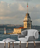 İstanbul Deniz ve Kız Kulesi Manzaları Duvar Kağıdı