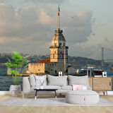 İstanbul Deniz ve Kız Kulesi Manzaları Duvar Kağıdı