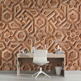 3 Boyutlu Kadife Desenli Duvar Kağıdı