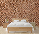 3 Boyutlu Kadife Desenli Duvar Kağıdı