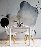 Siyah Sulu Boyama Desenli Duvar Kağıdı