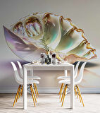 3 Boyutlu İnci İstiritye Desenli Duvar Kağıdı