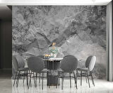 Gri Kıvrışık Kağıt Desenli Duvar Kağıdı