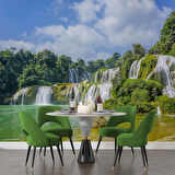 Nehir ve Şelale Manzaralı Duvar Kağıdı