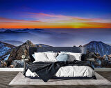 Dag ve Gökyüzü Manzaralı Duvar Kağıdı