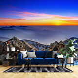 Dag ve Gökyüzü Manzaralı Duvar Kağıdı