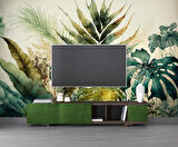 Botanik Bahçesi Çizim Desenli Duvar Kağıdı