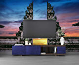 Gün Batımı Endonezya Bali Manzaralı Duvar Kağıdı