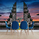 Gün Batımı Endonezya Bali Manzaralı Duvar Kağıdı