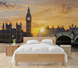 Londra Westminster Köprüsü Manzaralı Duvar Kağıdı