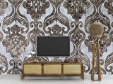 Motifli Mermer Desenli Duvar Kağıdı