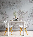 Soft Çiçek Çizim Desenli Duvar Kağıdı