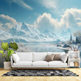 Kutuplar Dağ Manzaralı Duvar Kağıdı