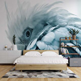 Mavi Papağan Temalı Duvar Kağıdı