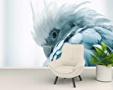 Mavi Papağan Temalı Duvar Kağıdı