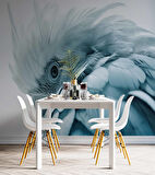 Mavi Papağan Temalı Duvar Kağıdı