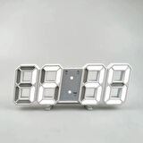 3D LED Dijital Masa ve Duvar Saati Sıcaklık Gösterge Akrilik USB Powered Modern Saat Alarm Evi Ofis