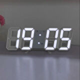 3D LED Dijital Masa ve Duvar Saati Sıcaklık Gösterge Akrilik USB Powered Modern Saat Alarm Evi Ofis