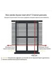 Gold Kahve Damask Desenli Çift Mekanizmalı Tül ve Stor Perde - Simli Kumaş, Simli Stor Perde