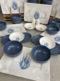 Keramika Takım Yemek Blue Magıc Siera 32 Parça 12 Kişilik