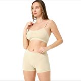 Dantel FİT Dikişsiz Şort Ve Bralet Takımı