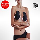 Dantel Bayan Mikrofiber Silikonlu Göğüs Ucu Kapatıcı Dikleştirici Göğüs Asansörü