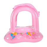 Baby Float, 0-5 Yaş, Pembe Renk Güneşten Koruyan Bebek Yüzme Simidi