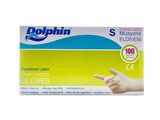 Dolphin Tek Kullanımlık Lateks Beyaz Pudralı Small Muayne Eldiveni - 100 Adetlik 3 Paket
