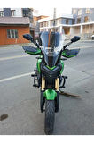 Bajaj Dominar 250 Siperlik Ön Cam 2017 2024 Model 58cm Şeffaf Renkli 4mm ORTA BOYLU CAM