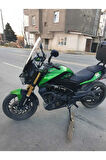 Bajaj Dominar 400 Siperlik Ön Cam 2017 2024 Model 58cm Şeffaf Renkli 4mm ORTA BOYLU CAM