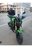 Bajaj Dominar 400 Siperlik Ön Cam 2017 2024 Model 58cm Şeffaf Renkli 4mm ORTA BOYLU CAM