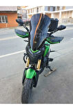 Bajaj Dominar 400 Siperlik Ön Cam 2017 2024 Model 58cm Siyah Renkli 4mm ORTA BOYLU CAM