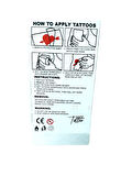 Hayal Sepeti Geçici Dövme 9,5x19CM Tattoo Minimal Tattoo Aksesuar Şık  RENKLİ KELEBEKLER MODELİ