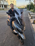 MOTOCAM Kymco Downtown GT 350 Siperlik Ön Cam 2025 Model 62cm Füme Renkli 4mm