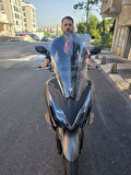 MOTOCAM Kymco Downtown GT 350 Siperlik Ön Cam 2025 Model 62cm Şeffaf Renkli 4mm