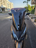 MOTOCAM Kymco Downtown GT 350 Siperlik Ön Cam 2025 Model 62cm Siyah Renkli 4mm