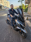 MOTOCAM Kymco Downtown GT 350 Siperlik Ön Cam 2025 Model 62cm Siyah Renkli 4mm