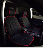 Point Ford Fiesta Hb Oto Siyah-Kırmızı Ön İki Koltuk Minderi 1995-2008