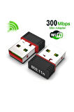 Usb Wifi Adaptörü 802.11n Anten 300 Mbps Usb Kablosuz Alıcı Dongle Ağ Kartı Masaüstü Güçlendirici