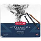 Derwent Sketching Collection 24'lü Teneke Kutu