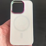iPhone 13 Pro Max Kılıf, Beyaz Rengi Silikon Koruyucu Kapak, Kablosuz Şarj Özellikli, Darbe Karşıtı