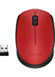 Logitech M171 USB Alıcılı Kablosuz Kompakt Mouse - Kırmızı