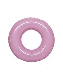 0-3 Yaş Pembe Desenli 50 cm Şişme Bebek Deniz Simidi, Havuz Plaj Can Simidi, Şişme Yüzme Simidi