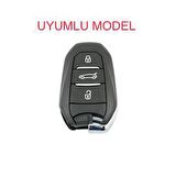Citröen C5 Aircross Anahtar Koruma Kılıfı Anahtarsız Çaliştırma Logo Yeri Altta Olan Model Uyumlu
