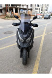 Kymco DTX 250 Siperlik Ön Cam 2024 Model 55cm açıkfüme Renkli 4mm Elcik Model