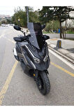 Kymco DTX 250 Siperlik Ön Cam 2024 Model 55cm Siyah Renkli 4mm Elcik Model