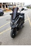 Kymco DTX 250 Siperlik Ön Cam 2024 Model 55cm Siyah Renkli 4mm Elcik Model